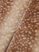 Braune 50er Kunstpelz-Kurzjacke mit Hirschprint