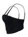 1980er Perle Solide Fischgräte Camisole Korsett