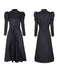 2PCS Schwarz 1940er Gothic Wicked-Inspiriert Elphaba Hexenkostüm mit Hut