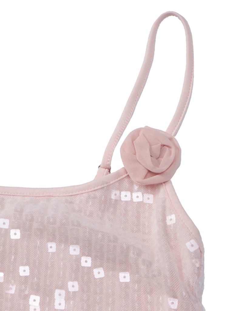 1980er Solide Pailletten Patchwork Mini Kleid