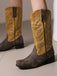 Vintage Western Cowboy Stil Hoch Stiefel