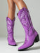 Weiß Vintage Stickerei Western Cowboy Stiefel