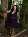 Deep Purple 1950er Halloween Fledermaus Schleife Kleid