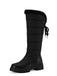 Kunstpelz Kniehoch Schneefall Stoff Stiefel