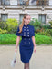 2PCS 1960ER BLEISTIFTKLEID MIT CAPE