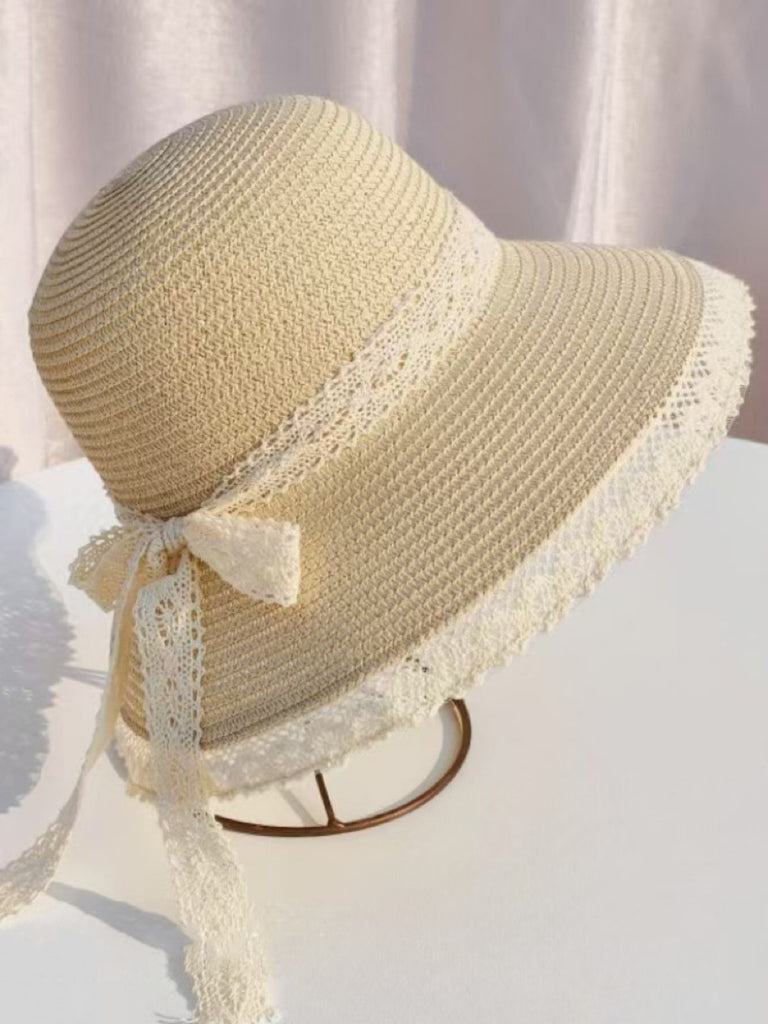 Retro Bogen Tie Stroh Strand Sonnenhütte