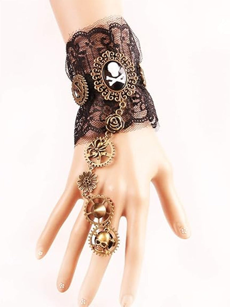 Retro Steampunk Halloween Skeleton Gang Armband