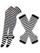 Vintage Halloween Streifen Fingerlose Handschuhe & Socken