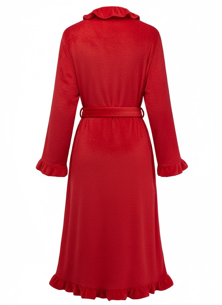 1930er Langarm Flanell Pajama Robe