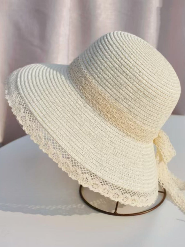 Retro Bogen Tie Stroh Strand Sonnenhütte