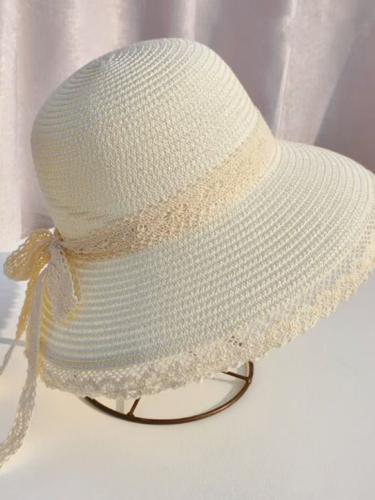 Retro Bogen Tie Stroh Strand Sonnenhütte