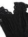 1950er Solide V-Ausschnitt Ärmellos Spitze Kleid