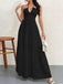 30er Maxikleid mit V-Ausschnitt und Neckholder