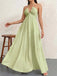 30er Maxikleid mit V-Ausschnitt und Neckholder
