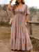 Paisley-Kleid im Vintage-Stil der 1940er Jahre mit V-Ausschnitt – Vintage-Kleid, Retro-Mode