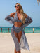50er Bikini-Set & Cover-Up mit Neckholder und Print