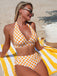 50er Bikini-Set & Cover-Up mit Neckholder und Print