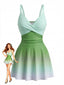 [Vorverkauf] 40er Badekleid mit gespiegeltem Ombre und Front-Twist