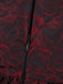 Bordeauxrotes 50er Gothic Jacquard-Kleid mit Rosen und Schnürung