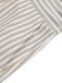 Beige 1950er Halfter Streifen Gerafft Taille Romper