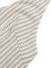 Beige 1950er Halfter Streifen Gerafft Taille Romper