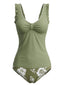 50er Tankini-Set mit Blumen und Rüschen