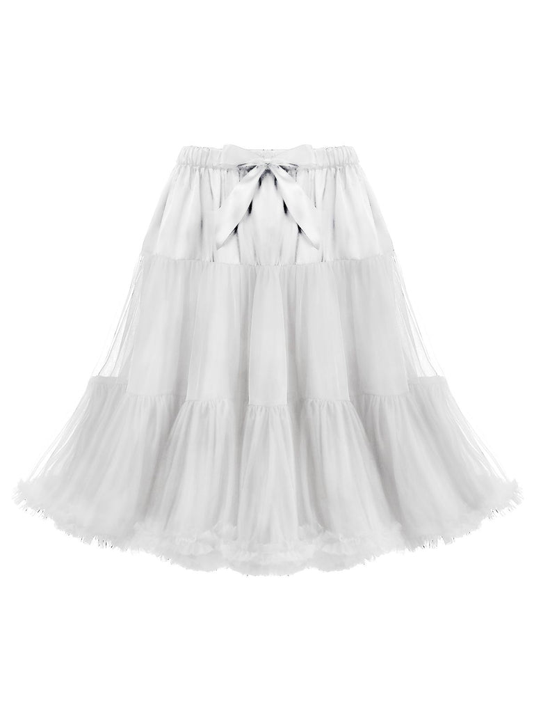 Weißer 50er Petticoat mit Rüschen