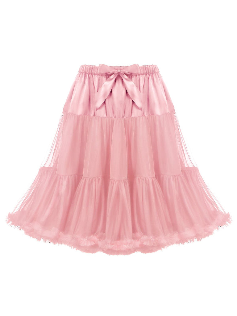Rosa 50er Petticoat mit Rüschen