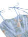 50er Kleid mit Blumen und Stickerei