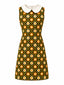 [Vorverkauf] Grünes 60er Kleid mit Peter-Pan-Kragen und Gänseblümchen