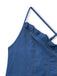 Blaues, trägerloses Jeanskleid im Westernstil der 1960er Jahre mit Spaghettiträgern – Vintage-Kleid, Retro-Mode