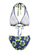 Tropischer Bikini mit Blumenmuster aus den 1960er Jahren – Vintage-Mode, Retro-Stil