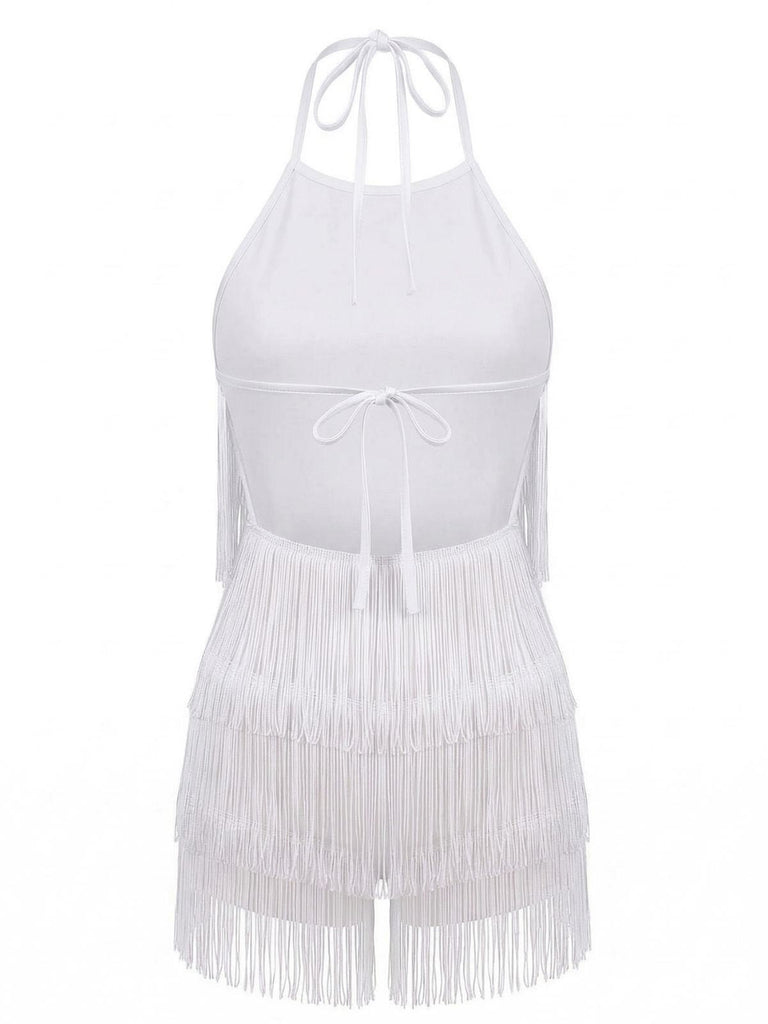 60er Romper mit Neckholder und rückenfrei