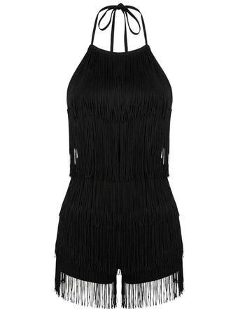 60er Romper mit Neckholder und rückenfrei