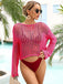 60er Beach Strick- & Cover-Up mit Häkelarbeit