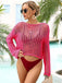 60er Beach Strick- & Cover-Up mit Häkelarbeit