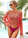 60er Beach Strick- & Cover-Up mit Häkelarbeit