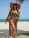 60er Bikini-Set & Shorts & Cover-Up mit Schnürung und Streifen