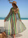 60er Bikini-Set & Shorts & Cover-Up mit Schnürung und Streifen