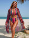 60er Bikini-Set & Shorts & Cover-Up mit Schnürung und Streifen
