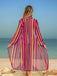 60er Bikini-Set & Shorts & Cover-Up mit Schnürung und Streifen