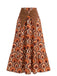 70er Maxikleid mit Tiefer V-Ausschnitt und Neckholder