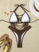 80er Bikini-Set & Shorts mit Neckholder und Schnürung