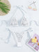 80er Bikini-Set & Shorts mit Neckholder und Triangle