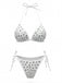 80er Bikini-Set & Shorts mit Neckholder und Triangle