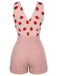 STRAWBERRY PINK PATCHWORK SPITZEN STRAMPLER