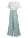 GRÜN-WEISS GEPOLSTERTER JUMPSUIT
