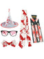 Halloween Kostüm Party Blutstropfen Socken & Handschuhe Set