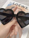 Vintage Gebogen Herzrahmen Sonnenbrille