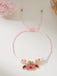 Herz Liebe Verstellbar Gewebt Valentinstag Armband